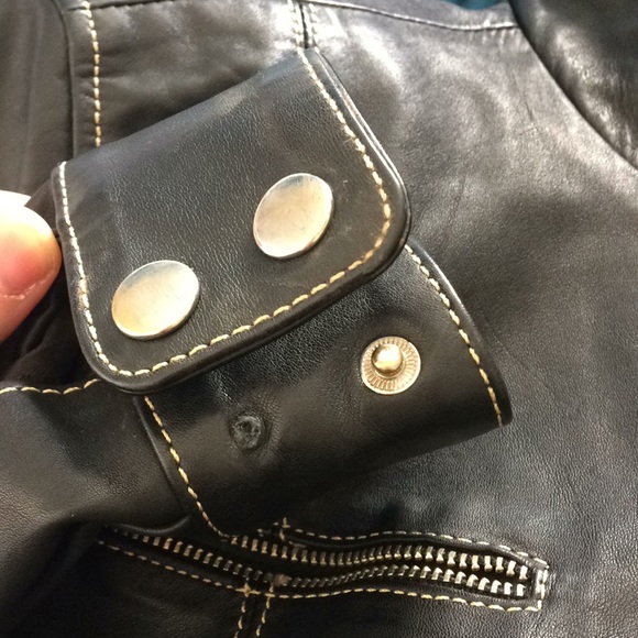 Faux leather moto jacket - Picture 6 of 6